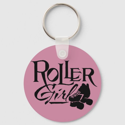 Porte-clés Roller Girl, Roller Derby (Recto)