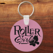 Porte-clés Roller Girl, Roller Derby (Recto)