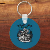 Porte-clés Rollin Into 2026 Raccoon Funny Dumpster Fire 2025  (Recto)