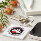 Porte-clés Rolling with my Homies Cadeaux pour bowlers de Bow (Devant Droit)