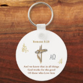 Porte-clés Romains 8:28 (Recto)