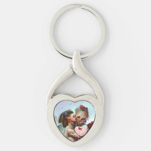 Porte-clés Romance Alien lunatique (Devant)