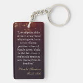Porte-clés Romance Book Cover & Quote Author Swag (Dos)