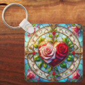 Porte-clés Romance en verre tendu (Recto)