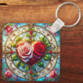 Porte-clés Romance en verre tendu (Verso)
