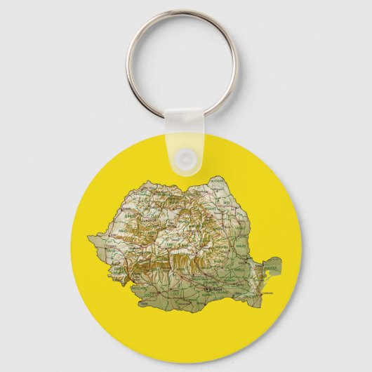 Porte-clés Romania Map Keychain (Recto)