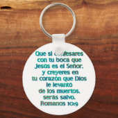 Porte-clés Romanos 10:9 (Recto)