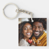 Porte-clés Romantic Photo LOVE Heart White Accessory (Devant)