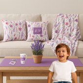 Porte-clés Romantique lila rose pastel Botanique prés de prin