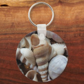 Porte-clés Romantique Tropical Exotic Sea Shells Plage Amour (Recto)