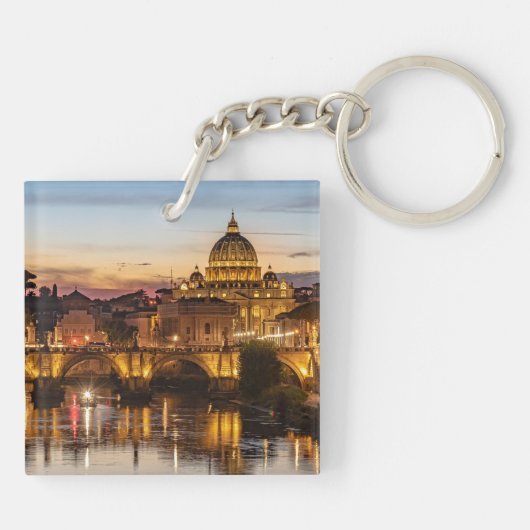 Porte-clés Rome Italie Pittoresque KeychainVoyage Souvenir Ca (Dos)
