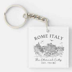 Porte-clés Rome Italie Vintage