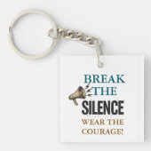 Porte-clés Rompre le courage du silence (Devant)