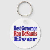 Porte-clés Ron DeSantis meilleur gouverneur jamais rouge text (Recto)