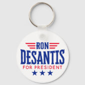 Porte-clés Ron DeSantis pour le Président 2024 - Campagne (Verso)