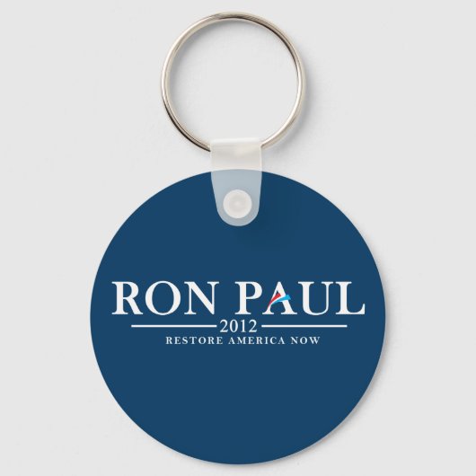 Porte-clés Ron Paul 2012 - Restaurer l'Amérique maintenant le (Recto)