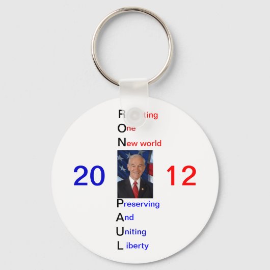 Porte-clés Ron Paul 2012 Supporter (Recto)