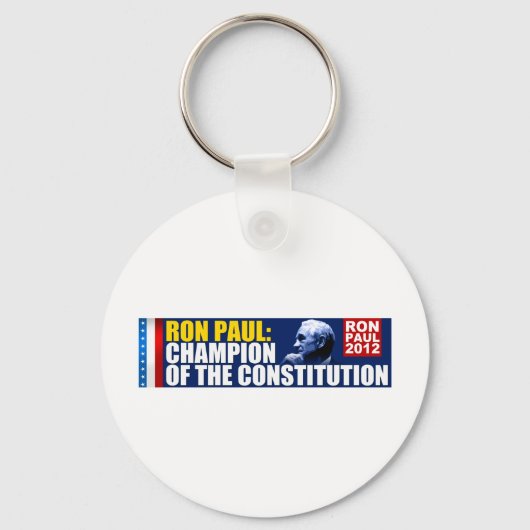 Porte-clés Ron Paul : Champion de la Constitution (Recto)