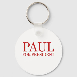 Porte-clés RON PAUL POUR le PRÉSIDENT (rouge
