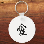 Porte-clés rond Chibi Ninja Mignon - Style Anime K (Verso)
