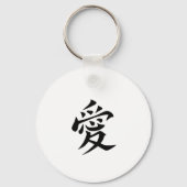 Porte-clés rond Chibi Ninja Mignon - Style Anime K (Verso)