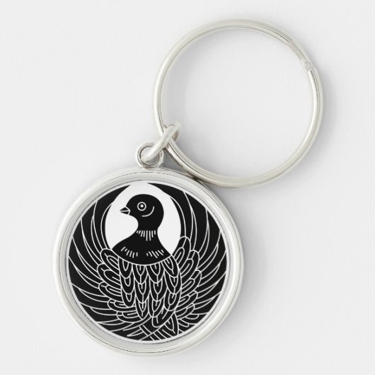 Porte-clés rond Dove (Devant)