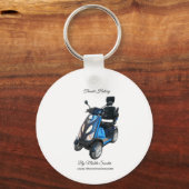 Porte-clés rond en aluminium (Recto)