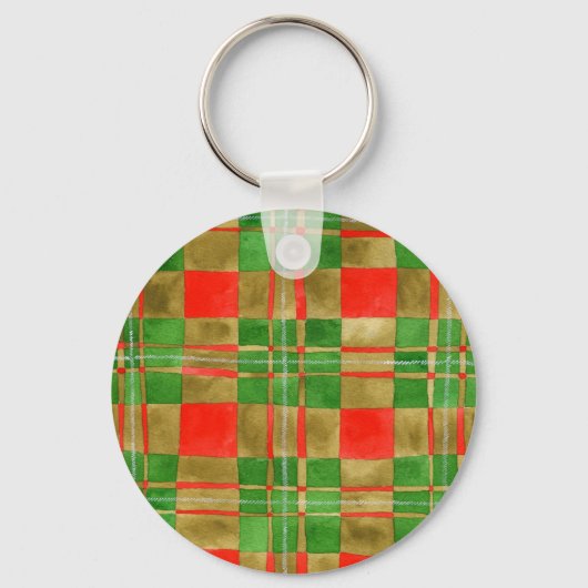 Porte-clés Rond en Aluminium MAC GREGOR TARTAN (Recto)