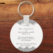 Porte-clés rond « Lettre à Jésus » (Recto)
