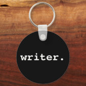 Porte-clés Rond noir de l'écriture (Recto)