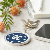 Porte-clés rond Premium DESIGN QUÉBEC (Côté)
