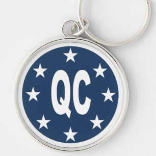 Porte-clés rond Premium DESIGN QUEBEC Sleutelhanger