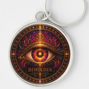 Porte-clés rond premium mystique BEHOLDER