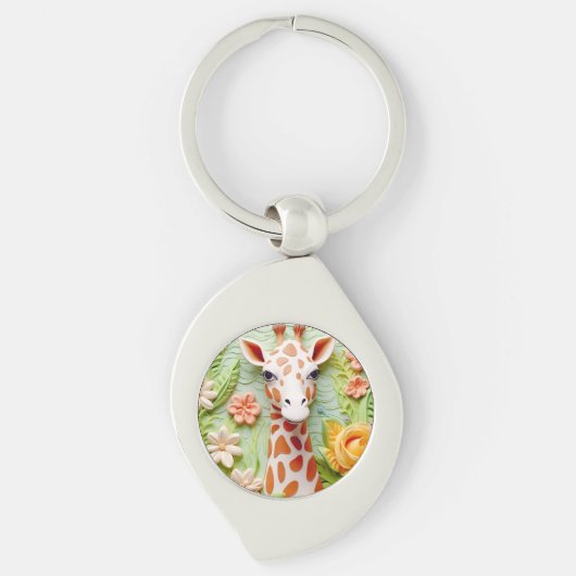 Porte-clés Rond (une face) (Devant)