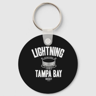 Porte-clés Rondelle de hockey Tampa Bay Lightning Bleue Offic