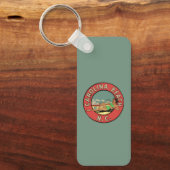 Porte-clés Rondelle Rétro de Carolina Beach (Recto)