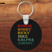 Porte-clés Ronnie Bobby Ricky Mike Ralph And Johnny  (Recto)