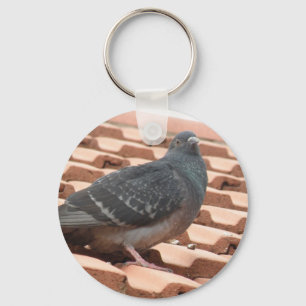Porte-clés Rooftop Pigeon Keychain