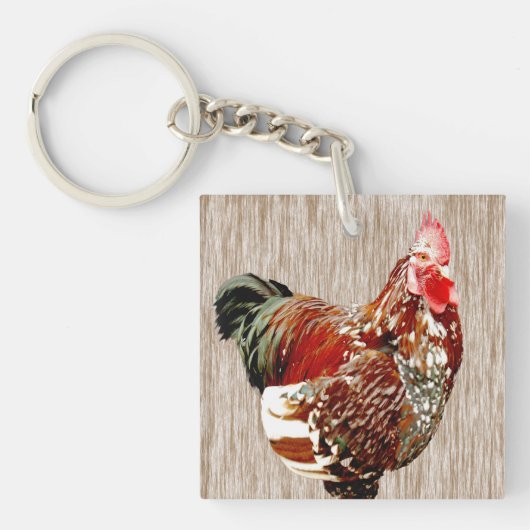 Porte-clés Rooster multicolore, (Devant)