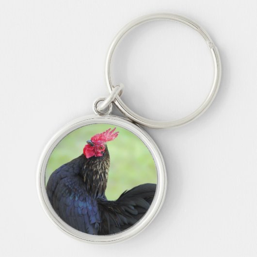 Porte-clés Rooster noir (Devant)