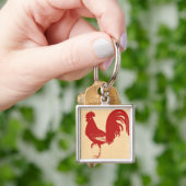 Porte-clés Rooster rouge (main)