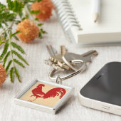 Porte-clés Rooster rouge (Côté)