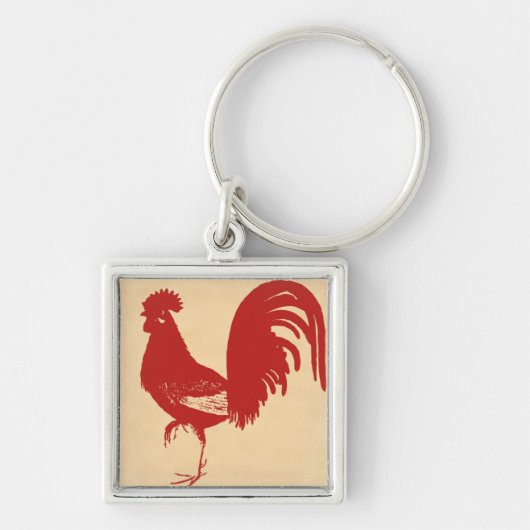 Porte-clés Rooster rouge (Devant)