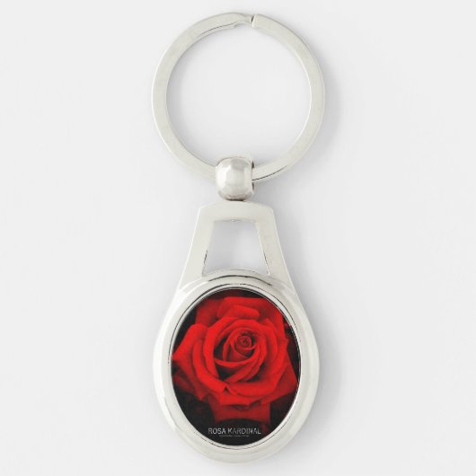 Porte-clés Rosa Kardinal：Metal Key Chain (Devant)