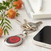 Porte-clés Rosa Kardinal：Metal Key Chain (Côté )