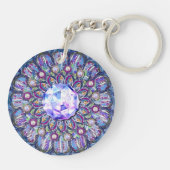 Porte-clés rosace bleue (Dos)