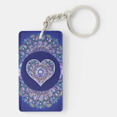 Porte-clés Rosace bleue (Dos)