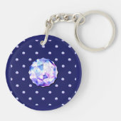 Porte-clés rosace bleue (Dos)