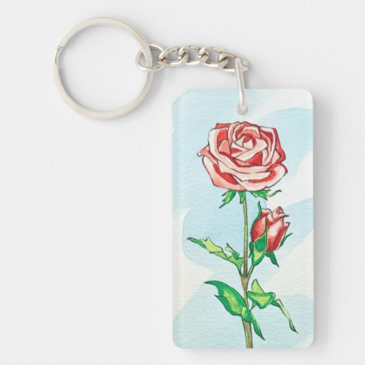 Porte-clés Rose (Devant)