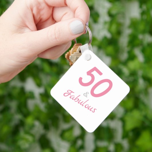 Porte-clés Rose 50 et Porte - clé fabuleux (main)